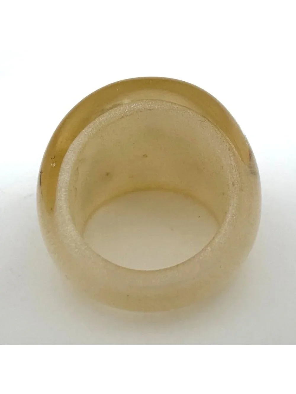 Louis Vuitton Bague Ankle John Ring Resin Plastic Clear Gold